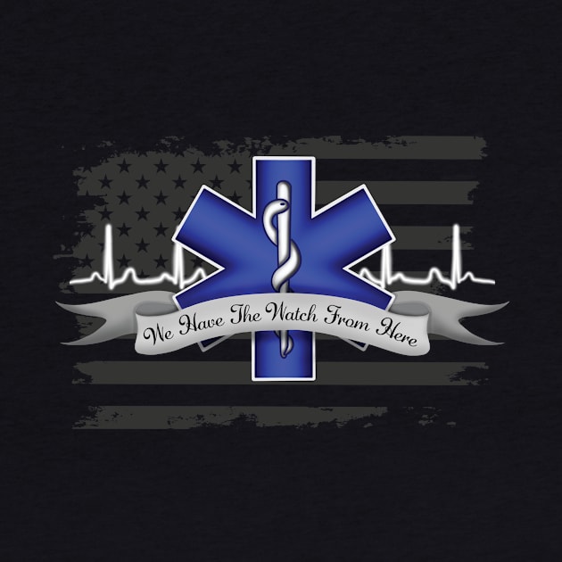 EMS EMT Paramedic First Responder In Memory Funeral Memorial by JessieJune